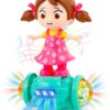 Dancing Doll with Flashing Lights & Bump and Go Action, Activity Play Center Toy for Kid Early Learning Educational Toys for Toddlers