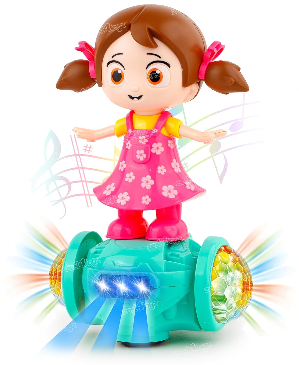 Dancing Doll with Flashing Lights & Bump and Go Action, Activity Play Center Toy for Kid Early Learning Educational Toys for Toddlers